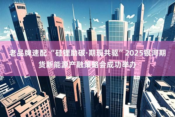 老品牌速配 “硅锂助碳·期现共驱”2025银河期货新能源产融策略会成功举办