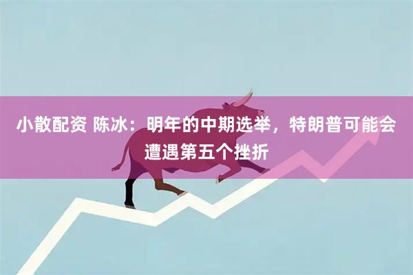 小散配资 陈冰:明年的中期选举,特朗普可能会遭遇第五个挫折